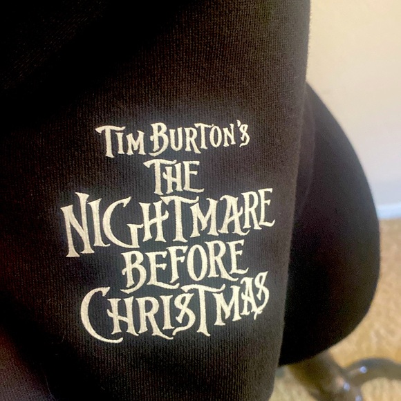 Disney Nightmare Before Christmas Size Medium Zip Up Sweatshirt - Picture 4 of 5